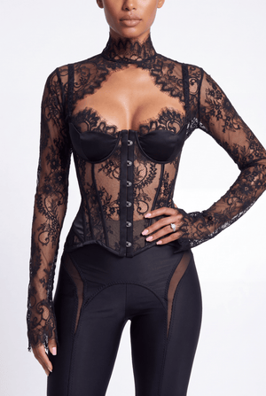 Lace Sleeves. Black