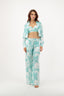 Emerald Safari Toile Linen Set