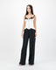 Satin Noir Trouser