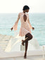 Elara Lace Dress. Nude