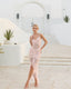 Maris Lace Gown. Pink