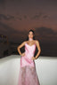Elise Lace Dress. Pink