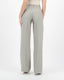 Linen Trousers with Pleats. Olive Green