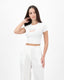 Crop T-Shirt Habibti. White