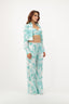Emerald Safari Toile Linen Set
