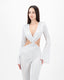 Vivienne Cut-Out Jumpsuit. Crystal White