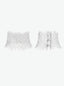 Lace Choker with Button. White