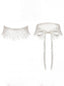 Lace Choker with Tie. White
