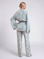 Kimono Jacquard Set. Ocean Sage