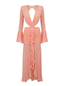 Amalfi Dress in Peach - Bendita Boutique Dubai, flat lay, front