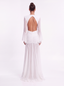 Amalfi Dress in White - Bendita Boutique Dubai, front view, hands on hips