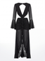 Amalfi Dress in Black - Bendita Boutique Dubai, flat lay, front