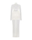 Camille Mesh Dress. Ivory