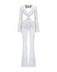 Vivienne Cut-Out Jumpsuit. Crystal White