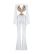 Vivienne Cut-Out Jumpsuit. Crystal White