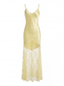 Elise Lace Dress in Yellow - Bendita Boutique Dubai, flat lay, front