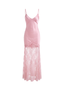 Elise Lace Dress in Pink - Bendita Boutique Dubai, flat lay, front