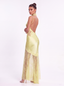 Elise Lace Dress in Yellow - Bendita Boutique Dubai, detail view
