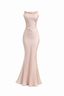 Knot Slip Dress Pink