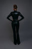 Valentina Metallic Jumpsuit. Black