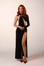 Skylar Cutout Gown with Chain