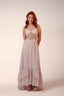 Scarlet Chiffon Elegance Maxi Dress. Dusty Rose