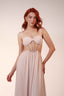 Scarlet Chiffon Elegance Maxi Dress. Dusty Rose