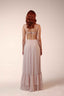 Scarlet Chiffon Elegance Maxi Dress. Dusty Rose