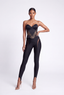 Cut-Out Leggings. Black
