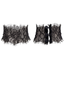 Lace Choker with Button.Black
