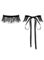 Lace Choker with Tie.Black