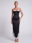 Love Maxi Skirt. Black. White Lace