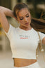 Crop T-Shirt Habibti. White