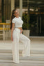 Crop T-Shirt Habibti. White