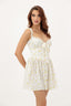 Princesa Mini Dress. Yellow Blossom