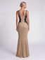 Miracle Crystal Dress. Nude with Black French Lace