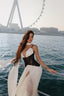Aphrodite Silk Gown. Soft Buttercream