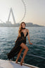 Aphrodite Silk Gown. Black