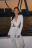Vivienne Cut-Out Jumpsuit. Crystal White