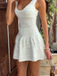 Knitted Mini Dress. Ivory
