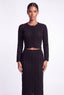 Knitted Crystal Set. Black