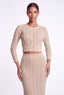 Knitted Crystal Set in Gold - Bendita Boutique Dubai
