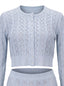 Knitted Crystal Set in Ice Blue - Bendita Boutique Dubai, view 5