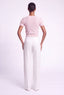 Knitted Cropped Cardigan. Dusty Pink