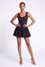 Knitted Mini Dress. Black