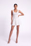 Knitted Mini Dress. Ivory