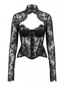 Lace Sleeves. Black
