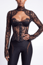 Lace Sleeves. Black