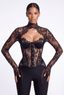 Lace Sleeves. Black