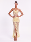Maris Lace Gown. Yellow